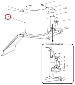 Цилиндр подачи (ручная подача) RG400i Hallde 37204 в ШефСтор (chefstore.ru)